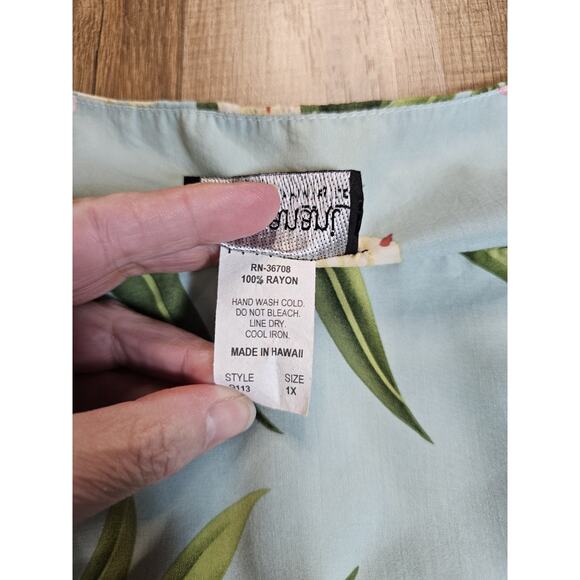 Puanani RJC Hawaiian Dress Size 1X Made In Hawaii Tropical Vacation - Picture 3 of 6